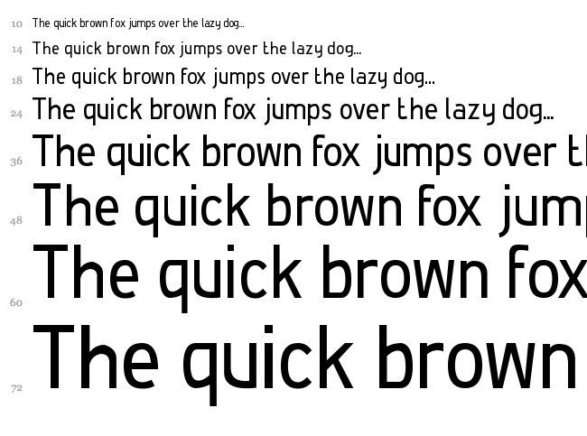 De Luxe font waterfall